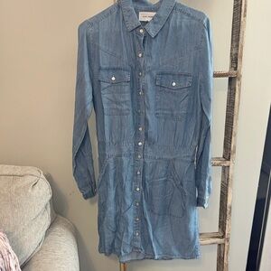 Dear John Light Blue Denim Dress